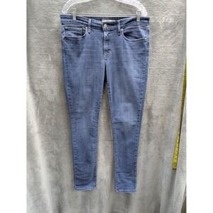Levi's 711 Skinny Womens 31‎ Mid Rise Blue Denim Stretch Jeans Slimming